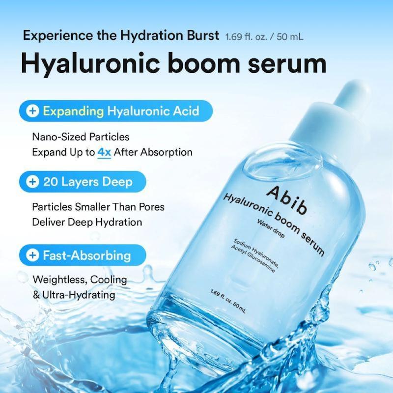 سرم آبرسان هیالورونیک بوم آب دراپ ابیب | Abib Hyaluronic Boom Serum Water Drop 50ml Drop 50m - Image 4