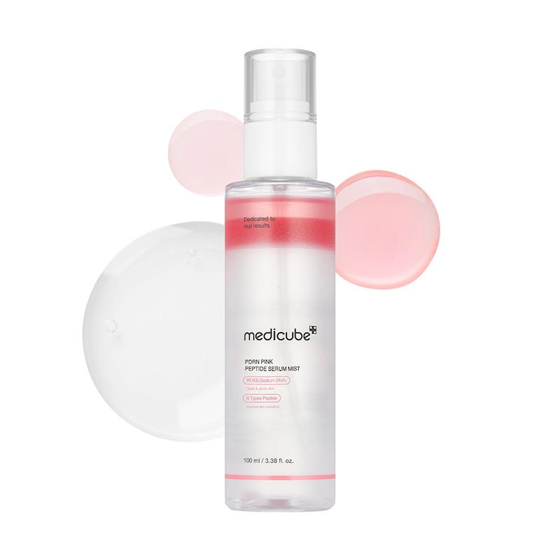 اسپری سرم صورت مدیکیوب PDRN Pink Glutathione Serum Mist | حجم 100 میلیلیتر